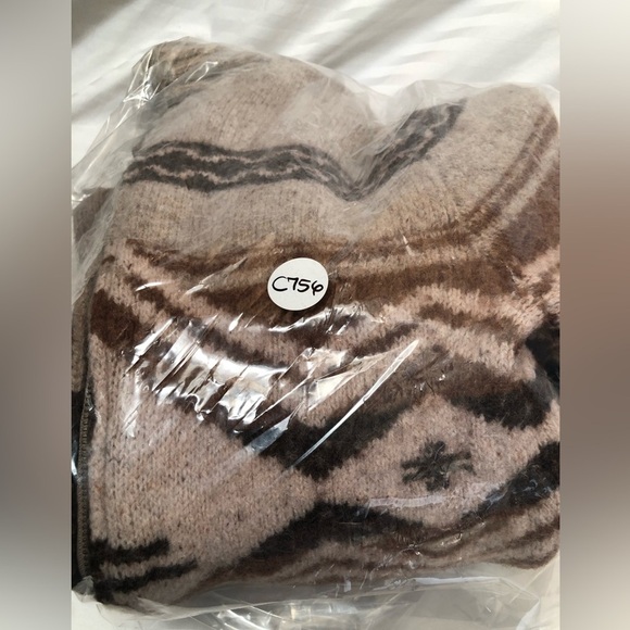 Lucky Brand Wool Blend Full Zip Southwestern Sweater Jacket Small - Picture 13 of 16